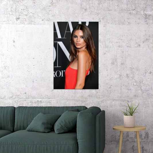 Emily Ratajkowski Celebrity Movie Actress Model Poster Wall Art Print Home Wall Decor - xonomax