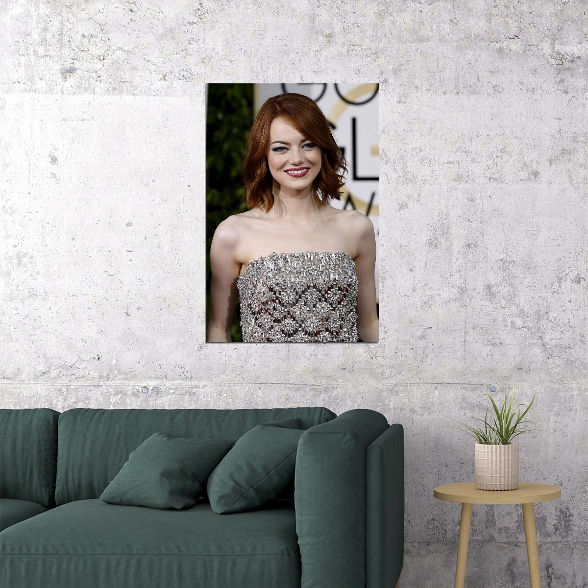 Emma Stone Celebrity Tv Series Actor Artist Poster Wall Art Print Home Wall Decor - xonomax
