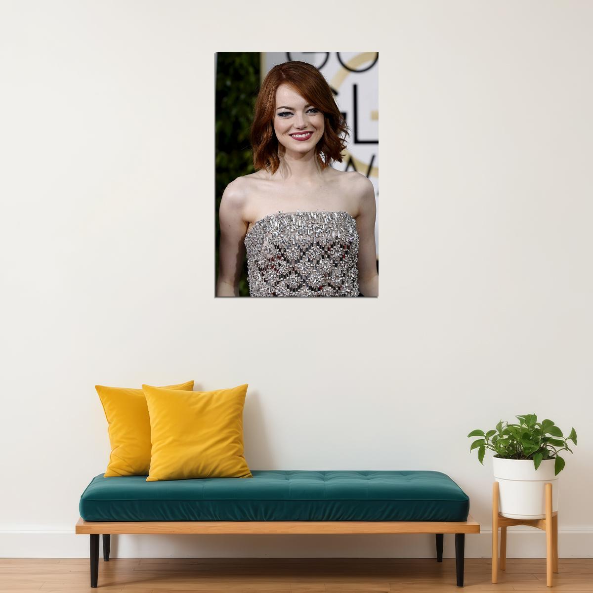 Emma Stone Celebrity Tv Series Actor Artist Poster Wall Art Print Home Wall Decor - xonomax