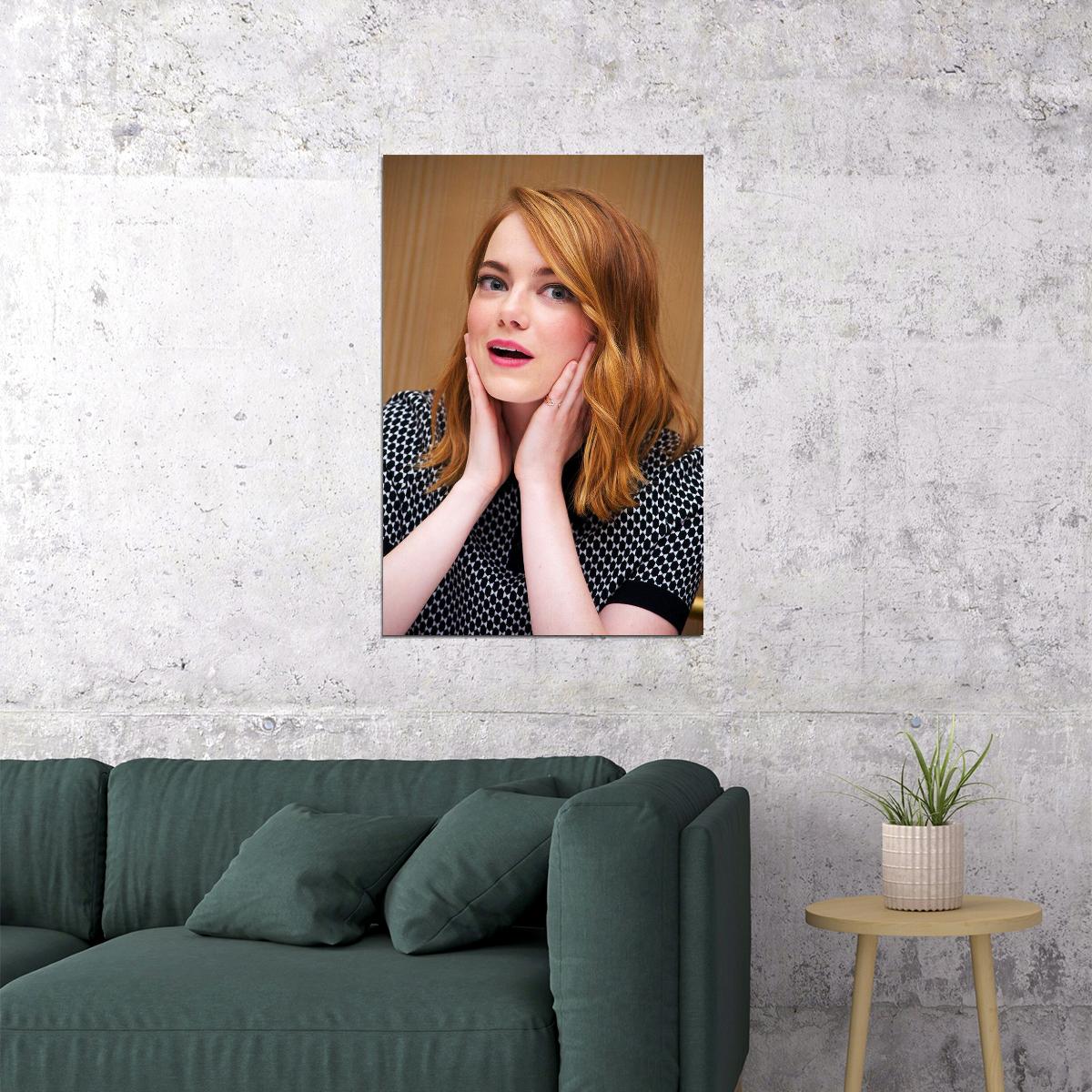 Emma Stone Celebrity Movie Actor Artist Poster Wall Art Print Home Wall Decor - xonomax