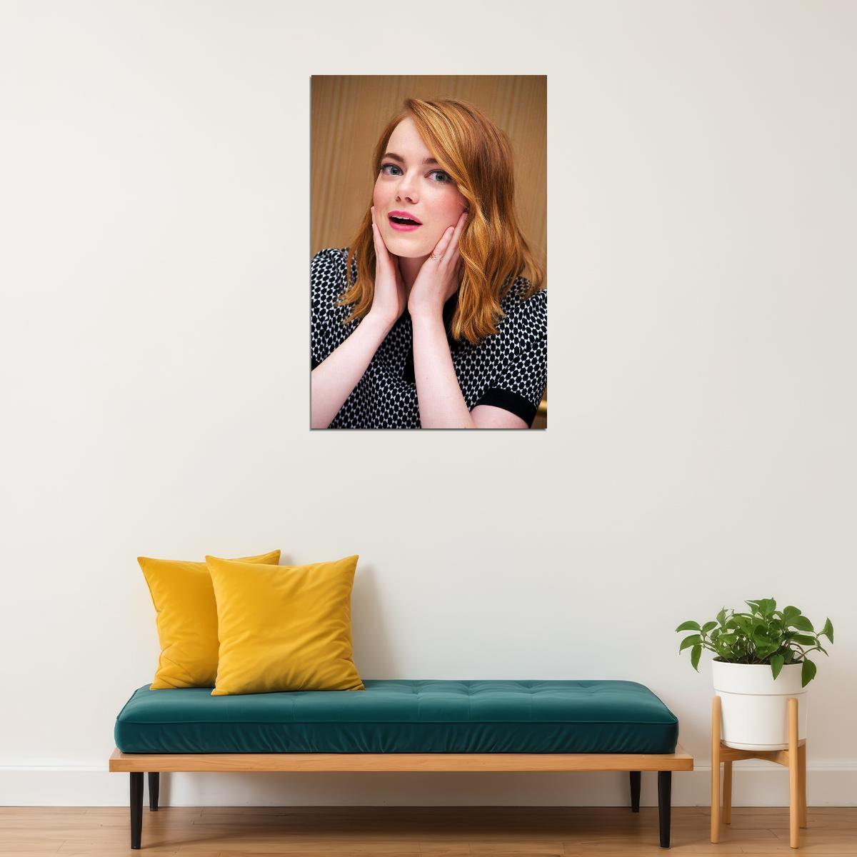 Emma Stone Celebrity Movie Actor Artist Poster Wall Art Print Home Wall Decor - xonomax