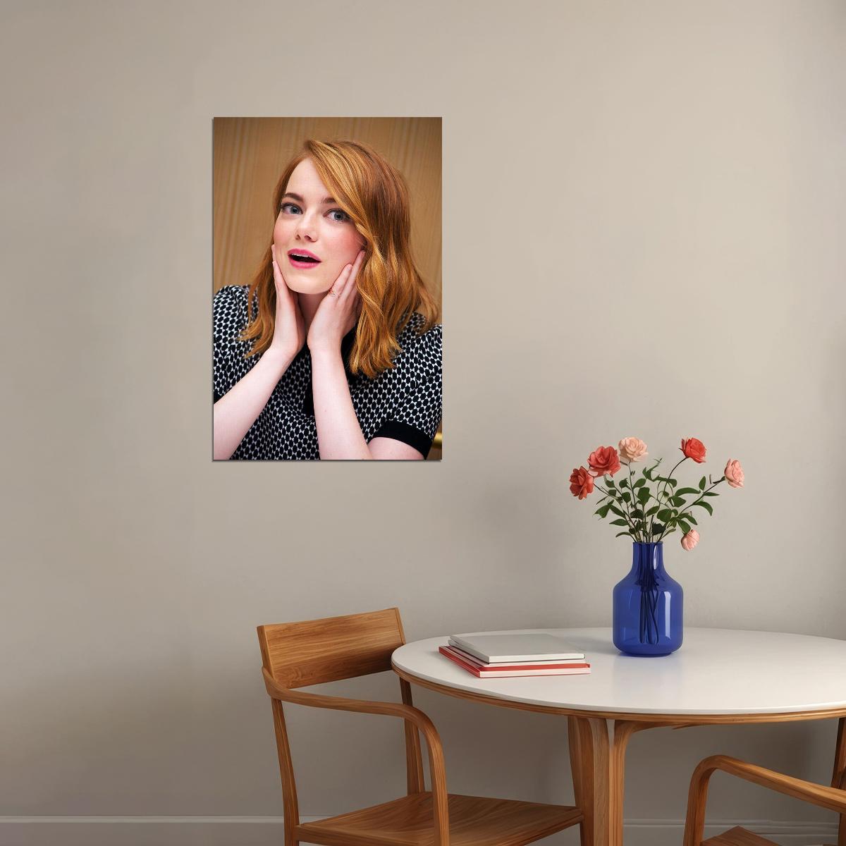 Emma Stone Celebrity Movie Actor Artist Poster Wall Art Print Home Wall Decor - xonomax