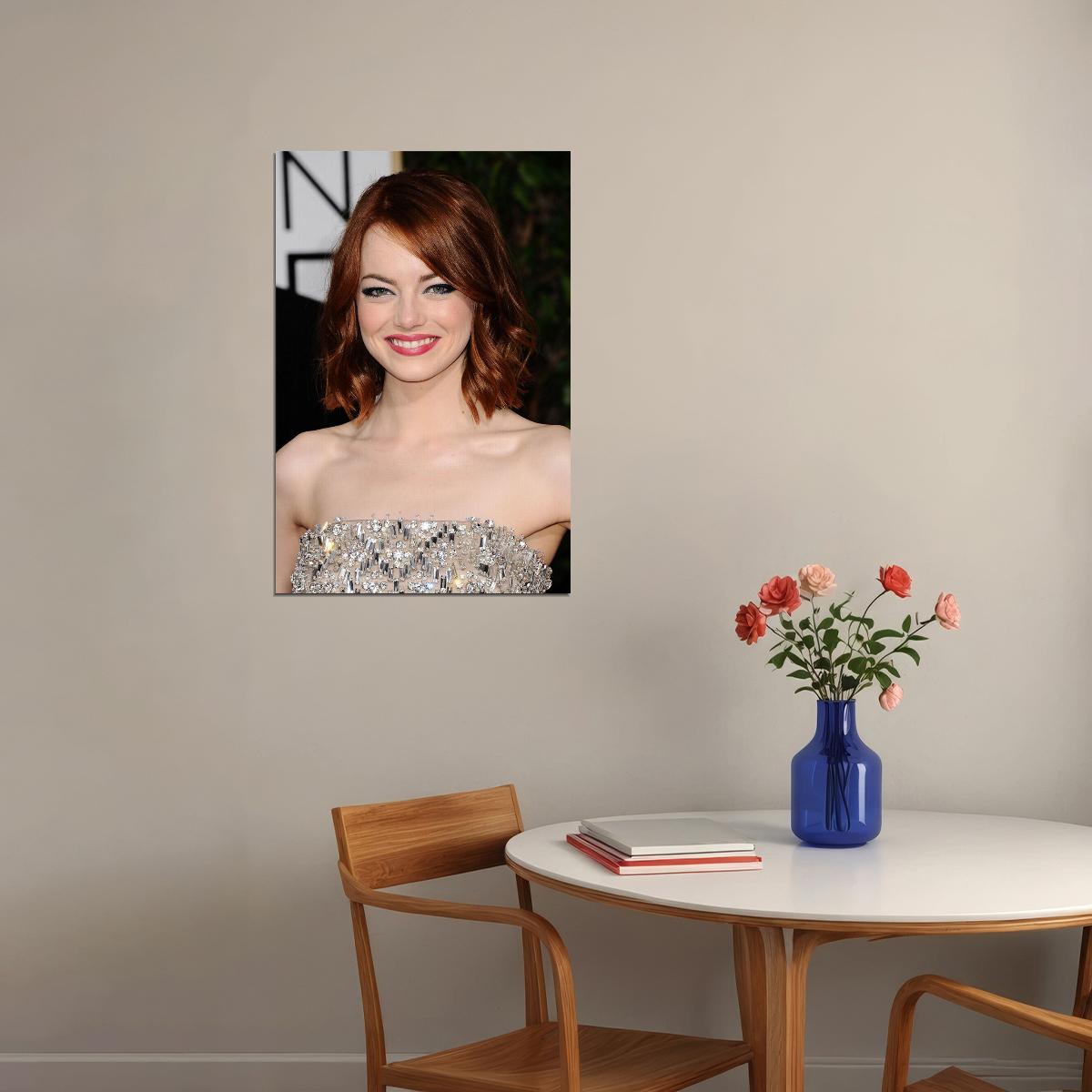 Emma Stone Celebrity Cinema Actor Artist Poster Wall Art Print Home Wall Decor - xonomax