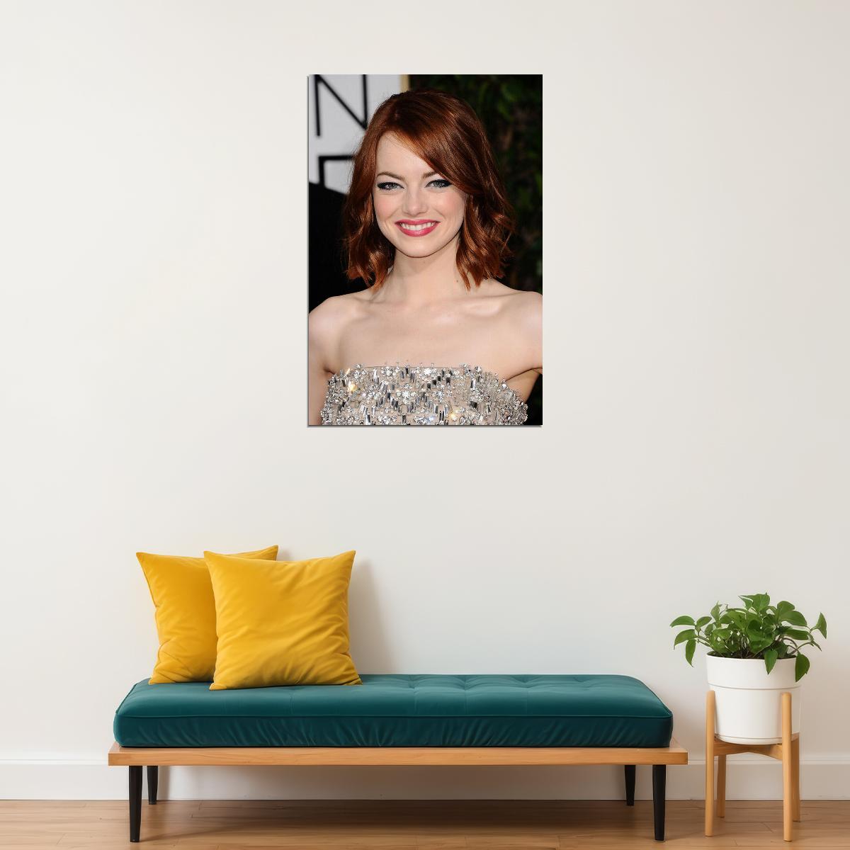 Emma Stone Celebrity Cinema Actor Artist Poster Wall Art Print Home Wall Decor - xonomax