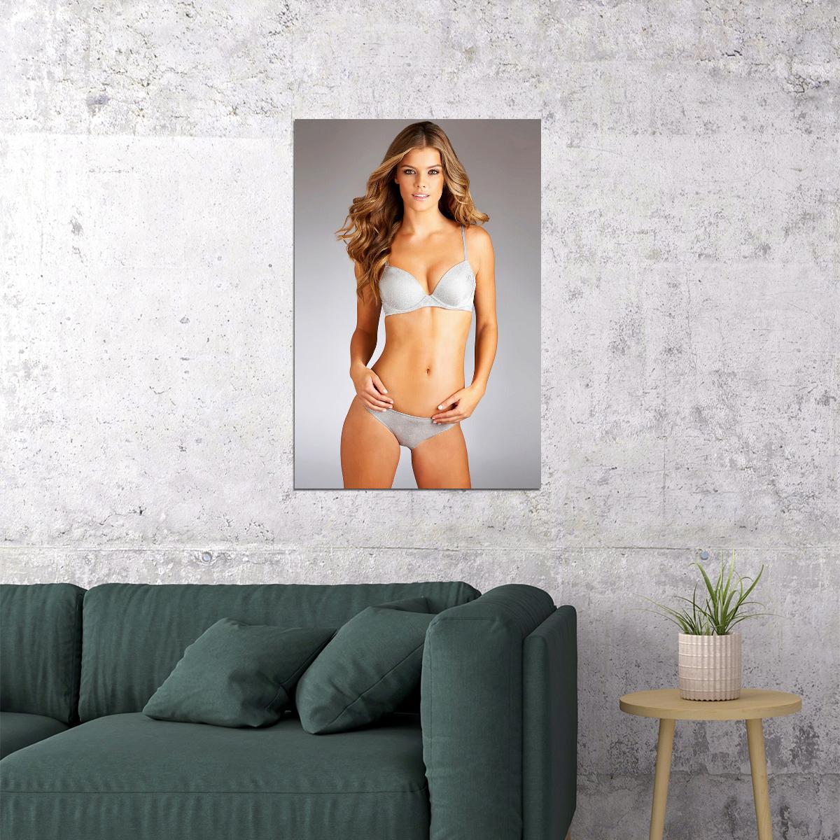 Nina Agdal Celebrity Female Model Actor Poster Wall Art Print Home Wall Decor - xonomax