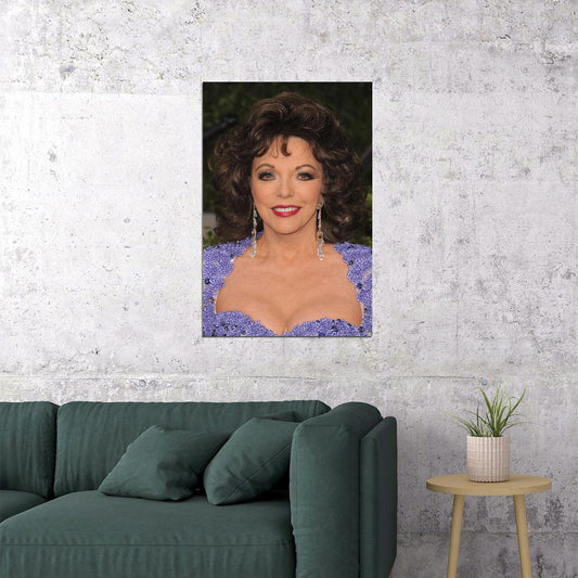 Joan Collins 80s 90s Celebrity Cinema Actor Poster Wall Art Print Home Wall Decor - xonomax