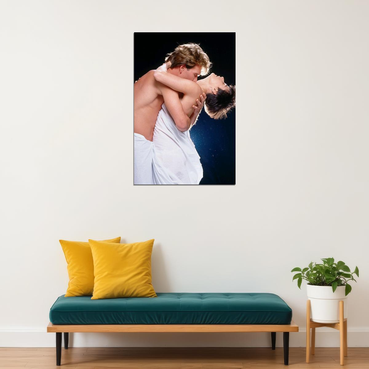Patrick Swayze Demi Moore 80s 90s Cinema Actor Poster Wall Art Print Home Wall Decor - xonomax