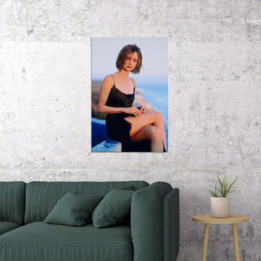 Calista Flockhart 80s 90s Celebrity Cinema Actor Poster Wall Art Print Home Wall Decor - xonomax