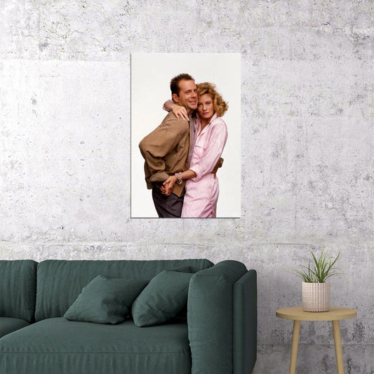 Bruce Willis Moonlighting 80s 90s Tv Series Poster Wall Art Print Home Wall Decor - xonomax