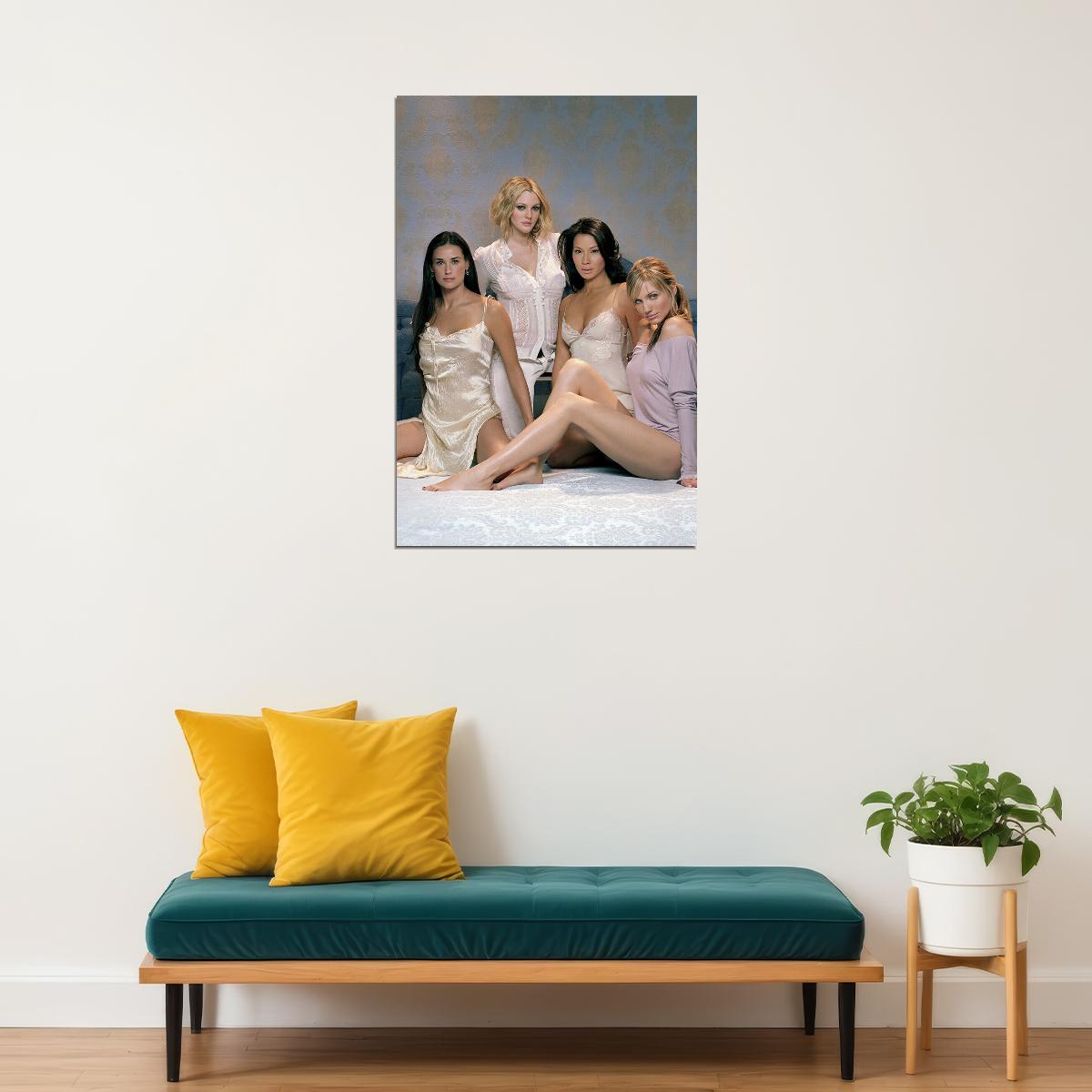Charlie's Angels 80s 90s Action Movie Poster Wall Art Print Home Wall Decor - xonomax