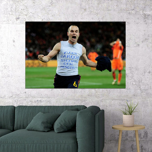 World Cup Champions 2010 Spain Vintage Sport Poster Wall Art Print Home Wall Decor - xonomax