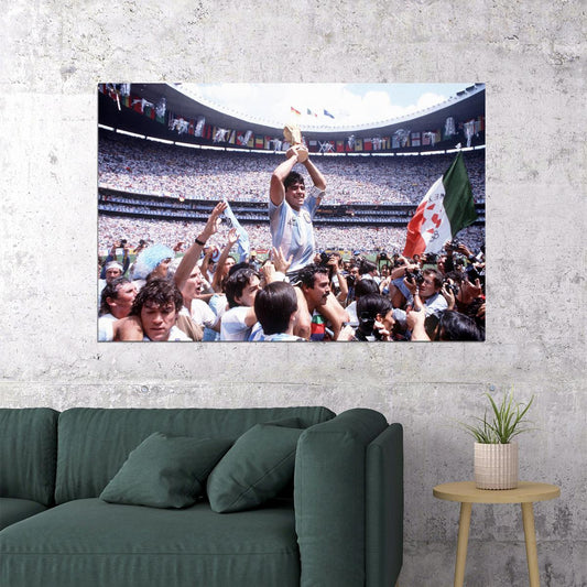 World Cup Champions 1986 Argentina Vintage Sport Poster Wall Art Print Home Wall Decor - xonomax