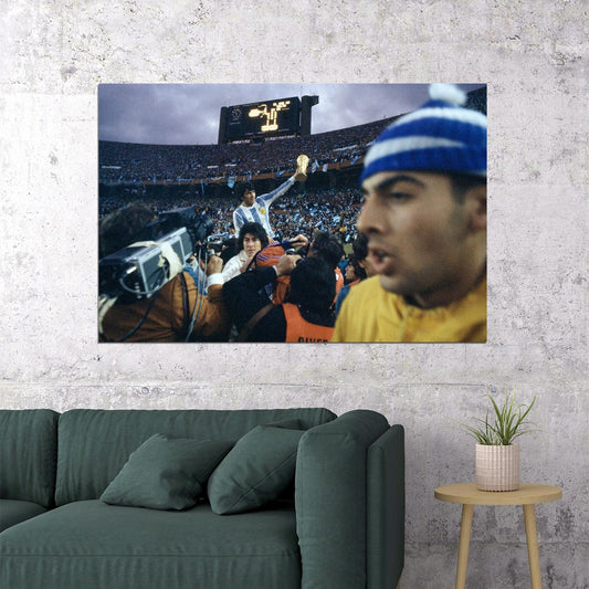 World Cup Champions 1978 Argentina Vintage Sport Poster Wall Art Print Home Wall Decor - xonomax