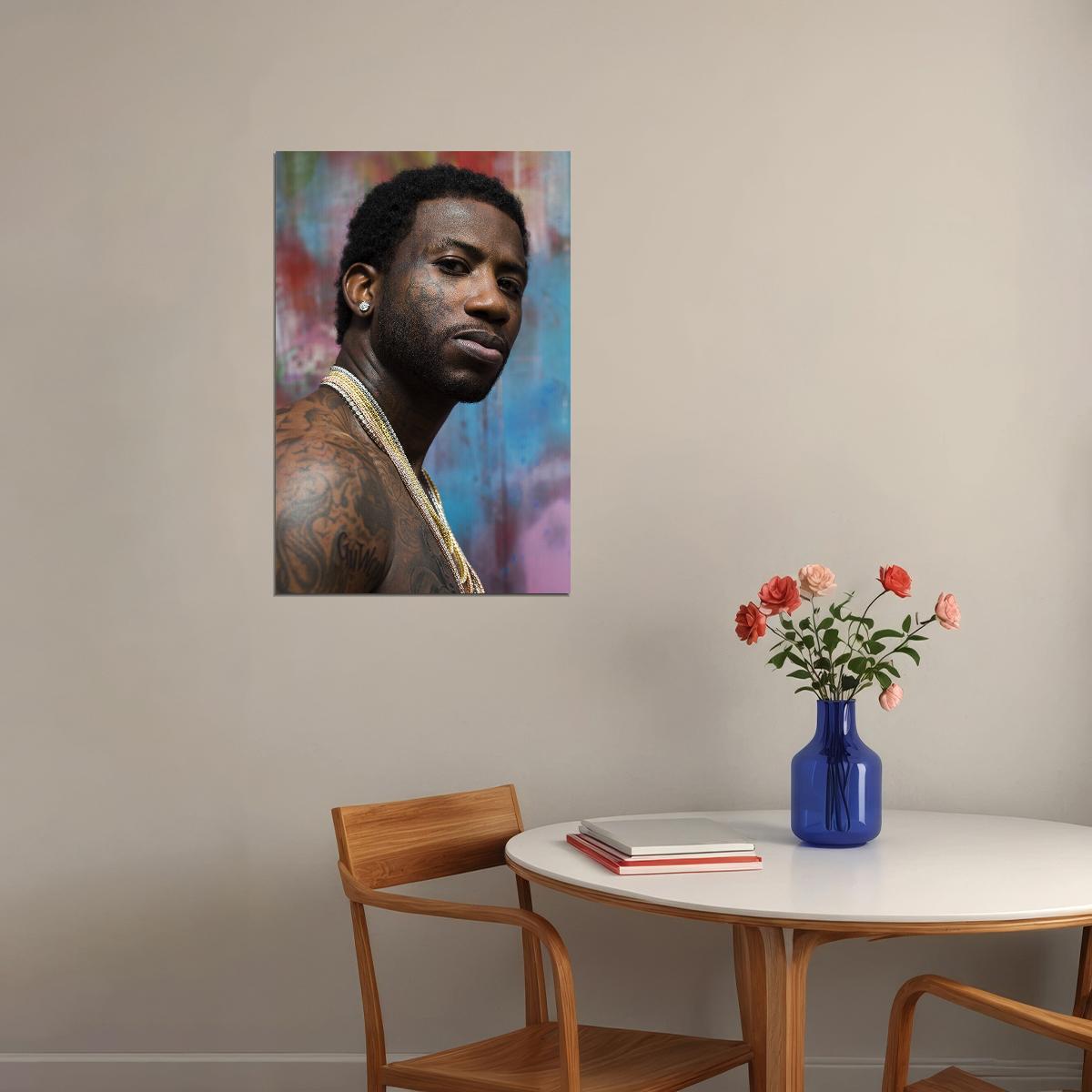 Gucci Mane Celebrity Rap Music Singer Artist Poster Wall Art Print Home Wall Decor - xonomax