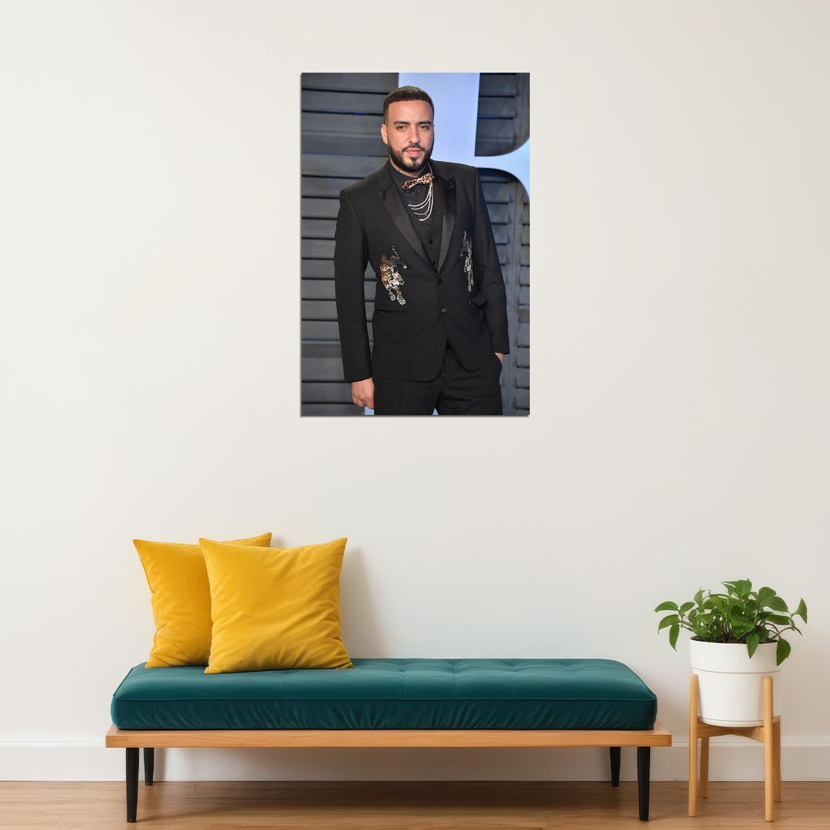 French Montana Celebrity Musician Singer Poster Wall Art Print Home Wall Decor - xonomax
