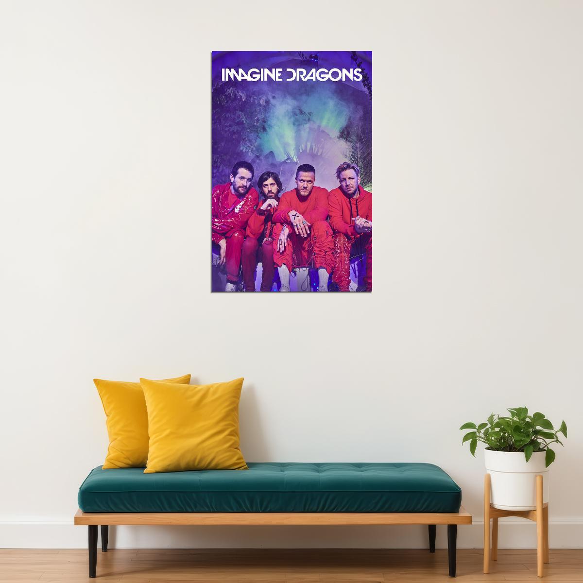 Imagine Dragons Celebrity Rock Music Band Poster Wall Art Print Home Wall Decor - xonomax