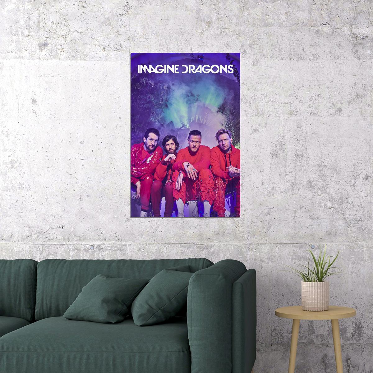 Imagine Dragons Celebrity Rock Music Band Poster Wall Art Print Home Wall Decor - xonomax