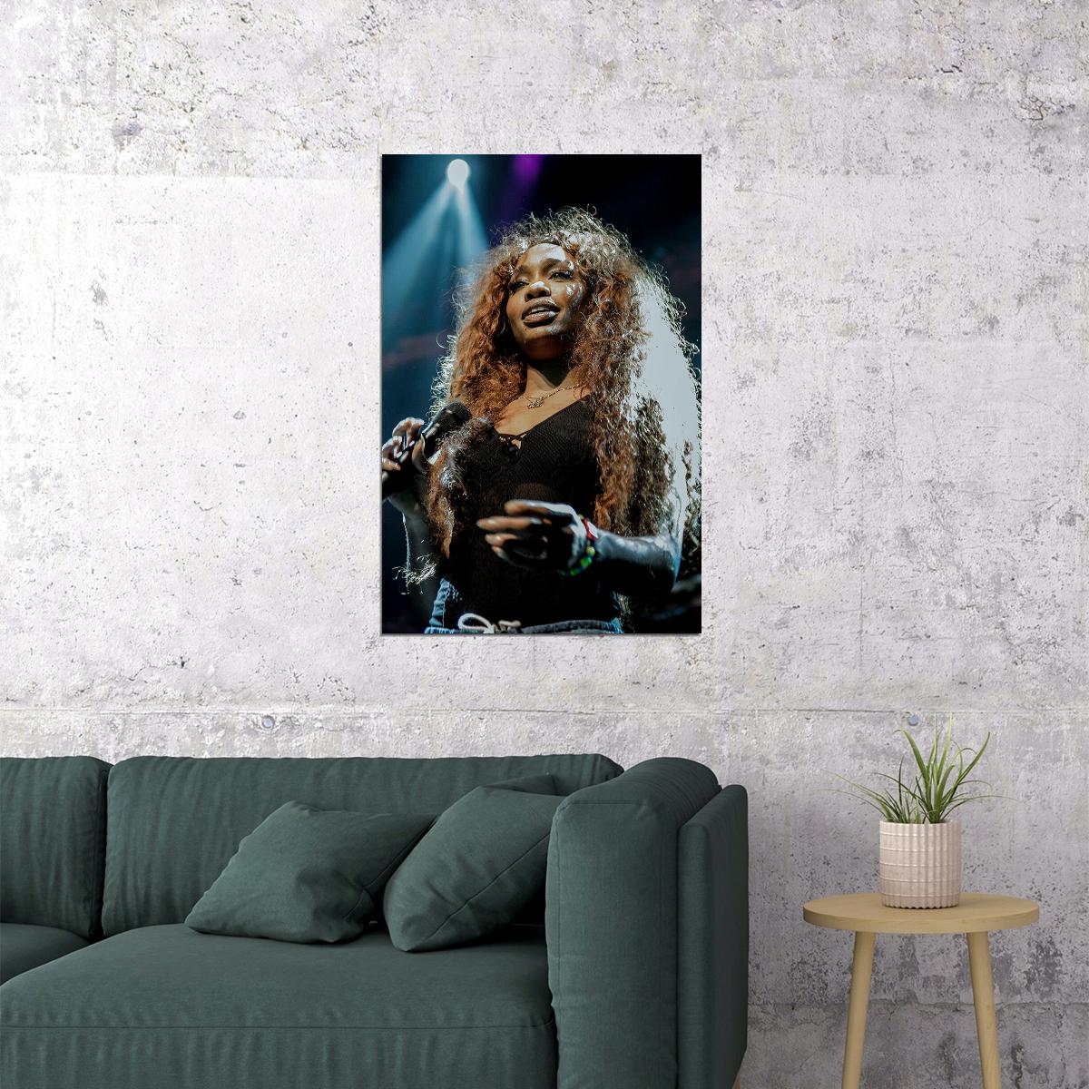 Sza Celebrity Singer Musician Songwriter Song Poster Wall Art Print Home Wall Decor - xonomax