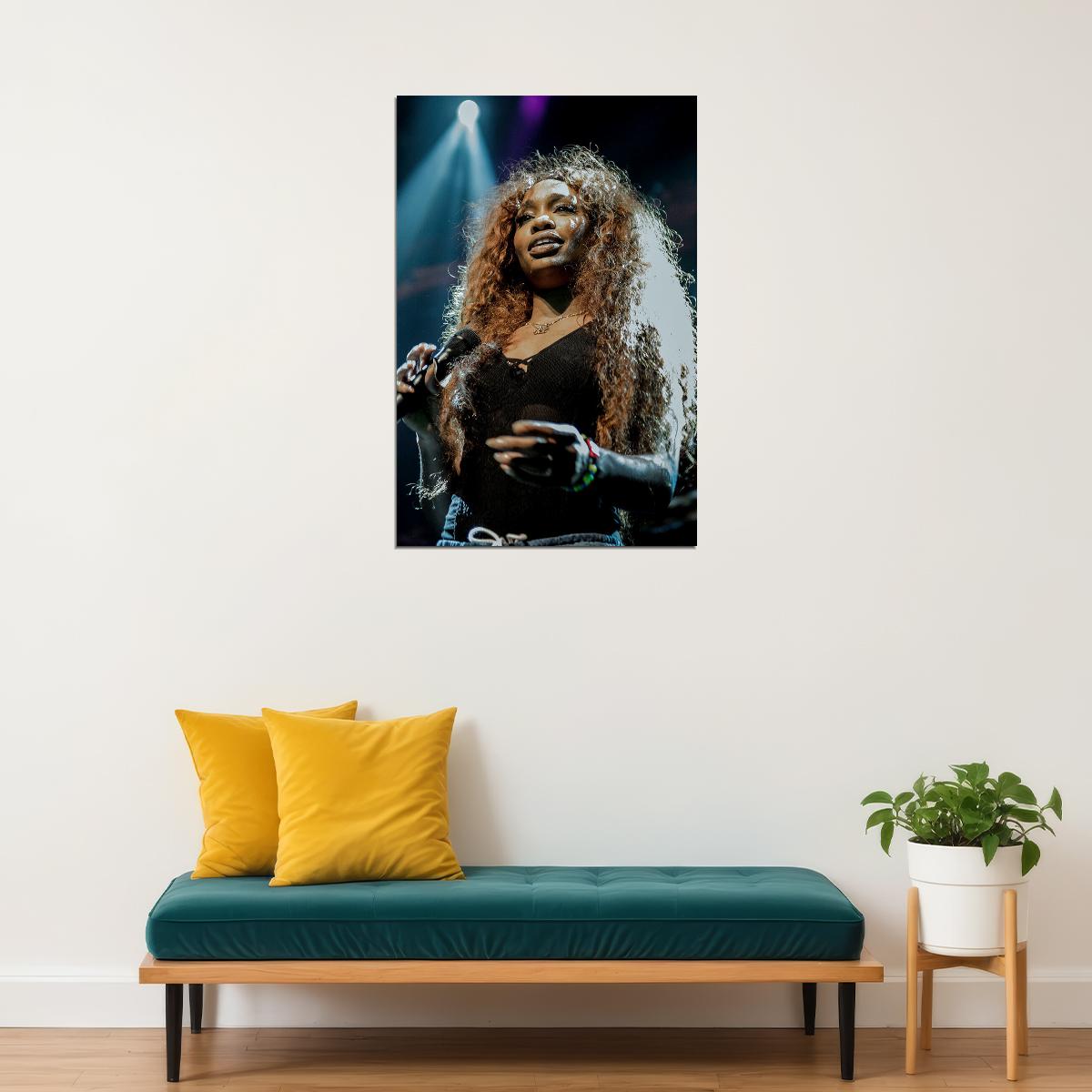 Sza Celebrity Singer Musician Songwriter Song Poster Wall Art Print Home Wall Decor - xonomax
