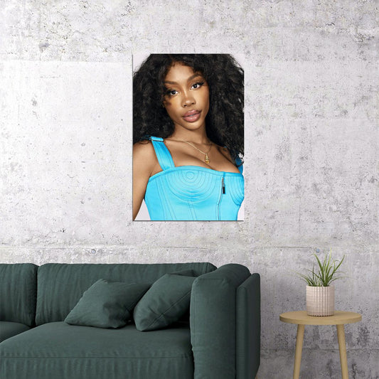 Sza Celebrity Singer Musician Songwriter Album Poster Wall Art Print Home Wall Decor - xonomax