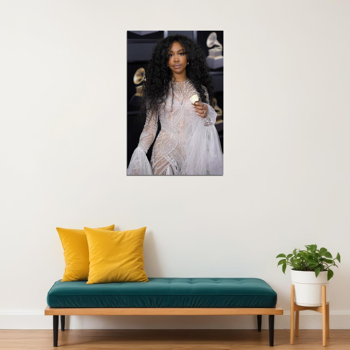 Sza Celebrity Singer Musician Songwriter Poster Wall Art Print Home Wall Decor - xonomax