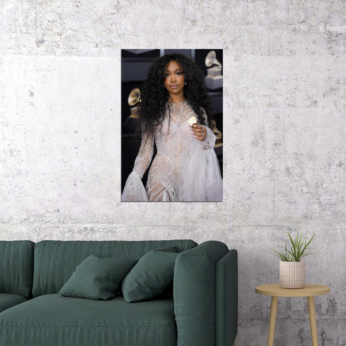 Sza Celebrity Singer Musician Songwriter Poster Wall Art Print Home Wall Decor - xonomax