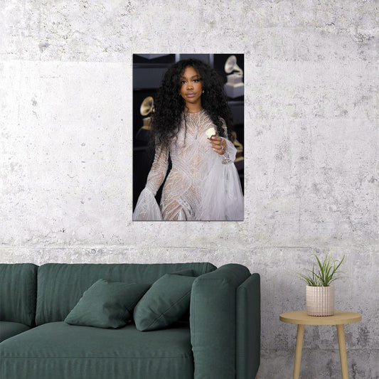 Sza Celebrity Singer Musician Songwriter Poster Wall Art Print Home Wall Decor - xonomax