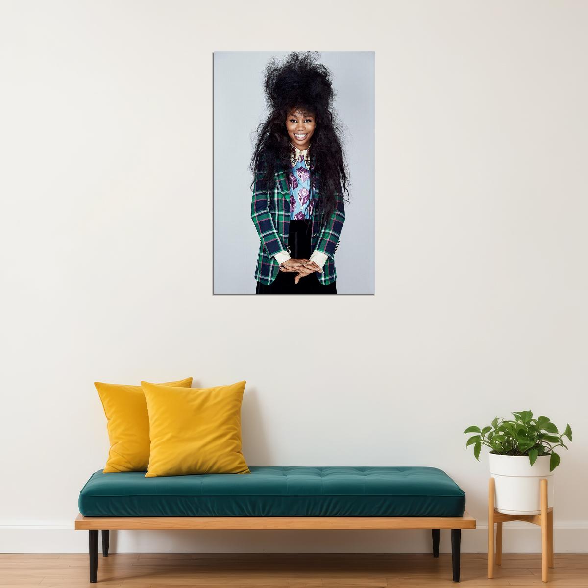 Sza Celebrity Female Singer Musician Music Poster Wall Art Print Home Wall Decor - xonomax