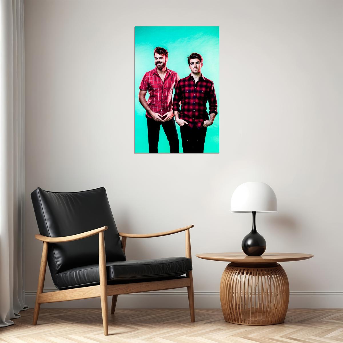 The Chainsmokers Music Band Singer Deejay Poster Wall Art Print Home Wall Decor - xonomax