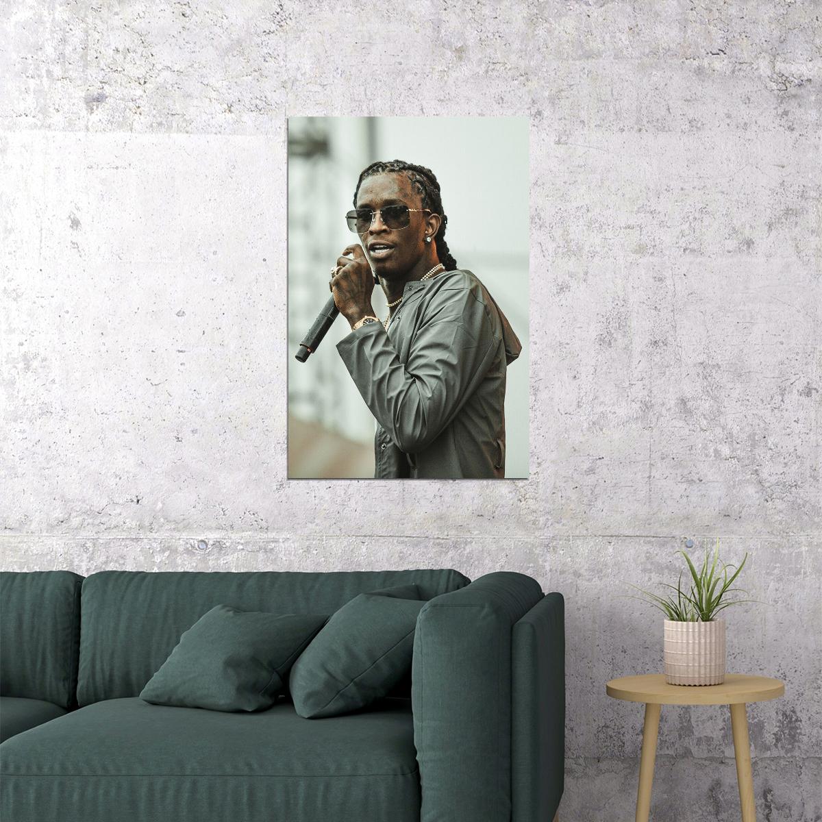 Young Thug Celebrity Singer Musician Artist Poster Wall Art Print Home Wall Decor - xonomax