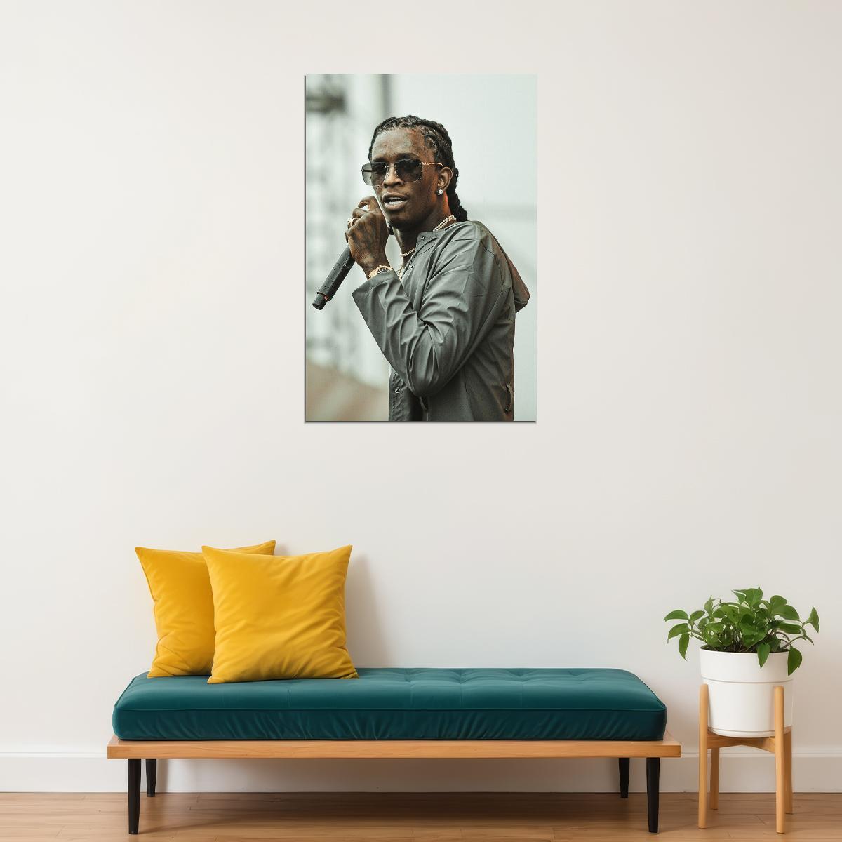 Young Thug Celebrity Singer Musician Artist Poster Wall Art Print Home Wall Decor - xonomax