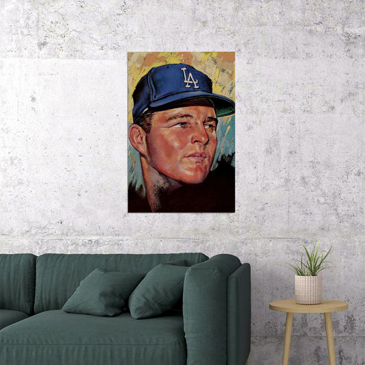 Don Drysdale American Baseball Athlete Sports Poster Wall Art Print Home Wall Decor - xonomax
