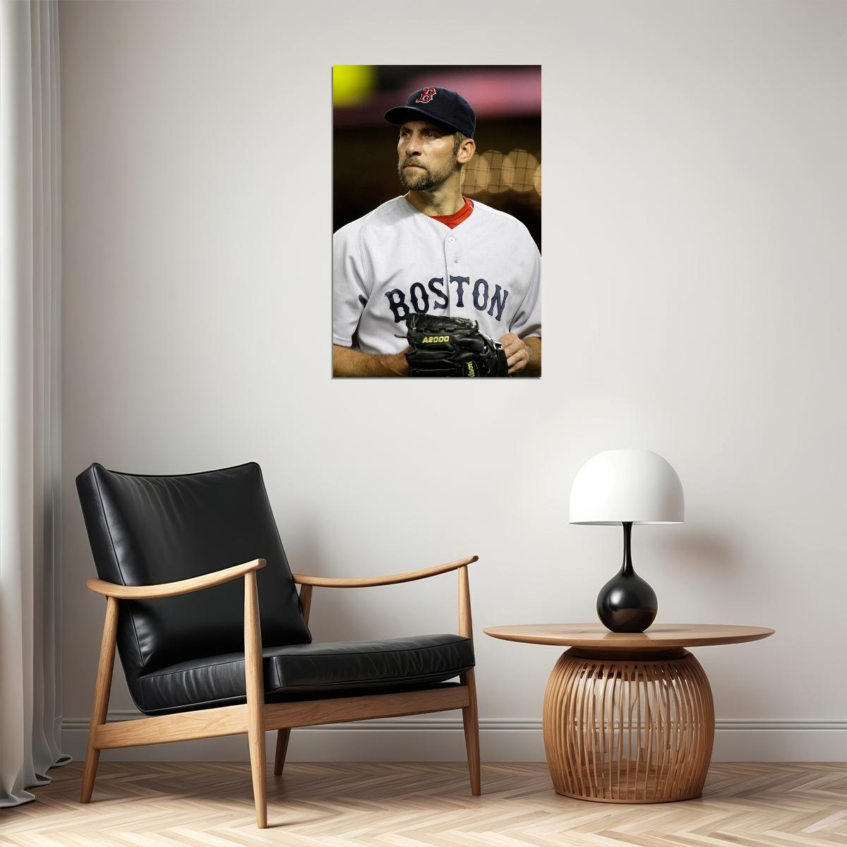 John Smoltz Celebrity Baseball Athlete Sports Poster Wall Art Print Home Wall Decor