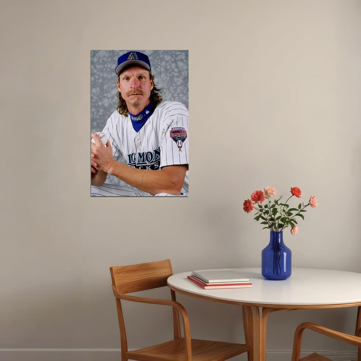 Randy Johnson Big Unit Baseball Athlete Play Poster Wall Art Print Home Wall Decor - xonomax