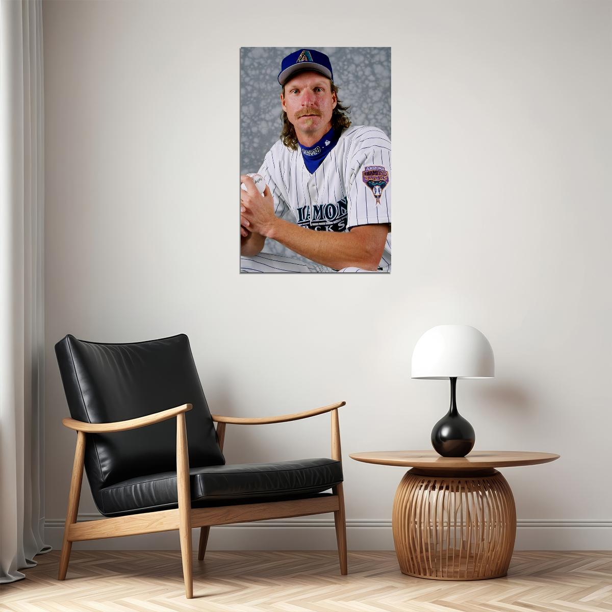 Randy Johnson Big Unit Baseball Athlete Play Poster Wall Art Print Home Wall Decor - xonomax