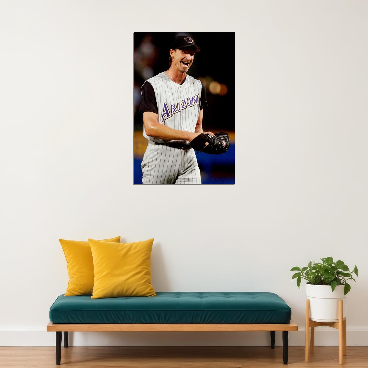 Randy Johnson Big Unit Baseball Athlete Match Poster Wall Art Print Home Wall Decor - xonomax