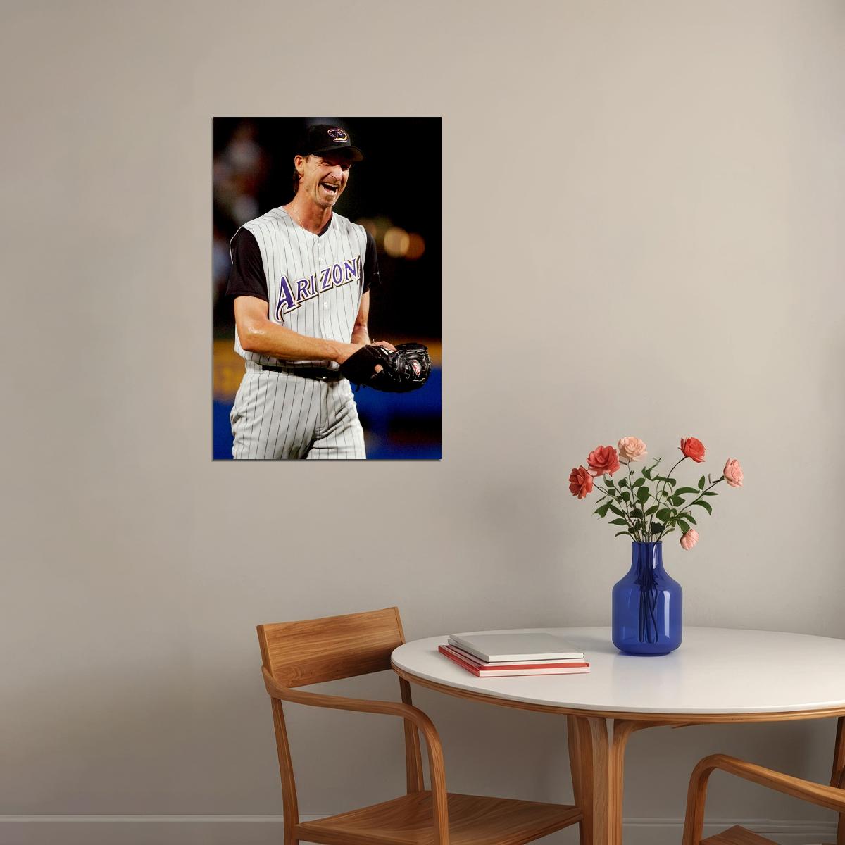 Randy Johnson Big Unit Baseball Athlete Match Poster Wall Art Print Home Wall Decor - xonomax