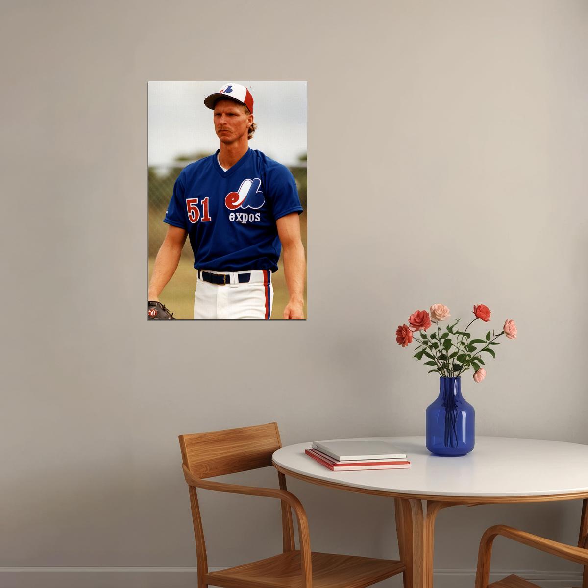 Randy Johnson Big Unit Baseball Athlete Sports Poster Wall Art Print Home Wall Decor - xonomax