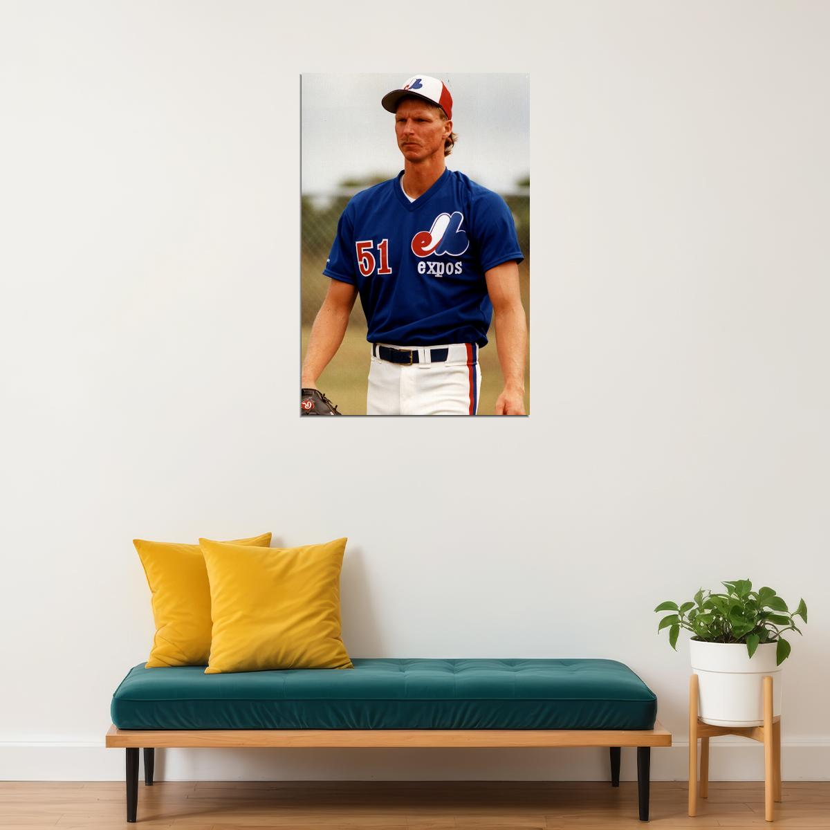 Randy Johnson Big Unit Baseball Athlete Sports Poster Wall Art Print Home Wall Decor - xonomax