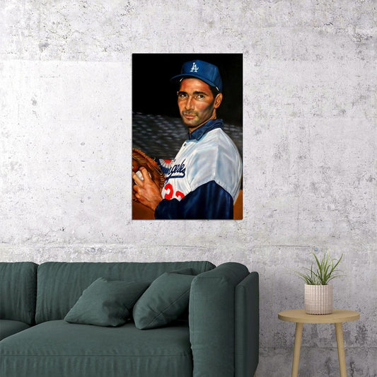 Sandy Koufax Vintage American Baseball Player Poster Wall Art Print Home Wall Decor - xonomax