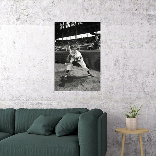 Warren Spahn American Baseball Athlete Poster Wall Art Print Home Wall Decor - xonomax