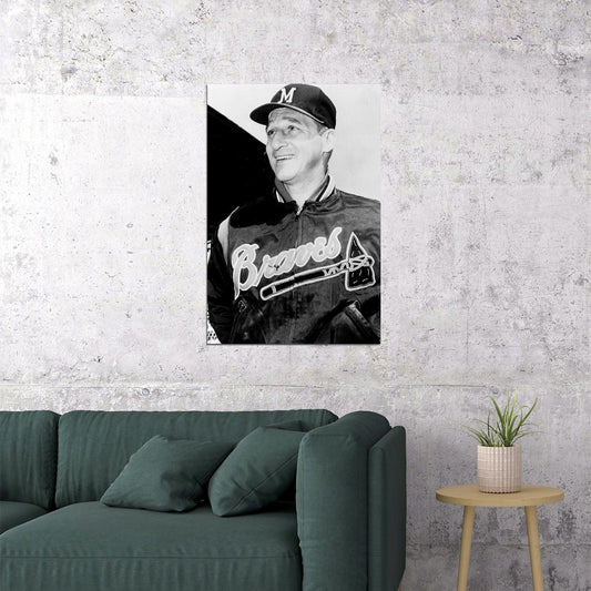 Warren Spahn American Baseball Player Poster Wall Art Print Home Wall Decor - xonomax