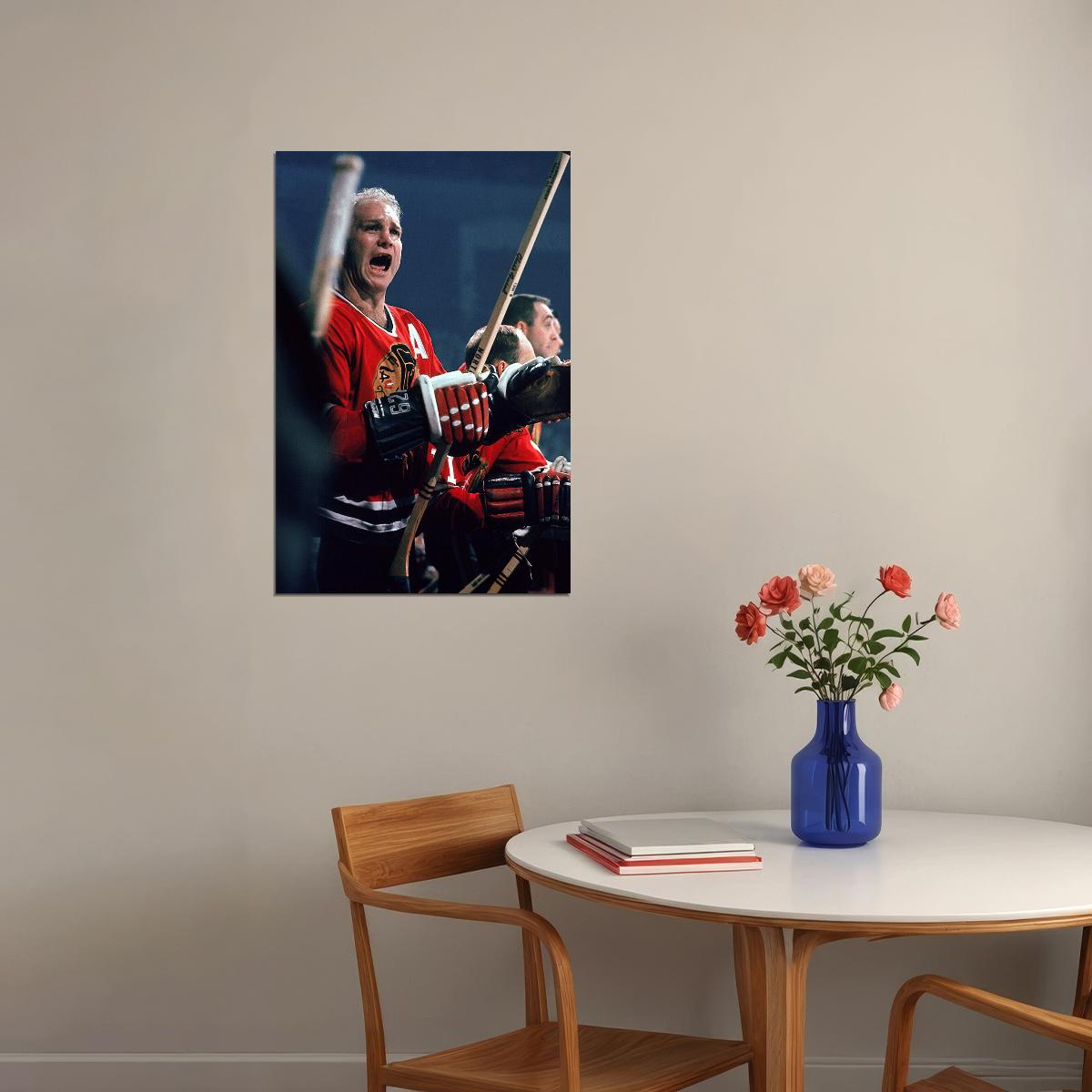 Bobby Hull Celebrity Ice Hockey Player Poster Wall Art Print Home Wall Decor - xonomax