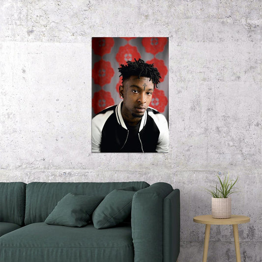 21 Savage Celebrity Singer Musician Artist Poster Wall Art Print Home Wall Decor - xonomax