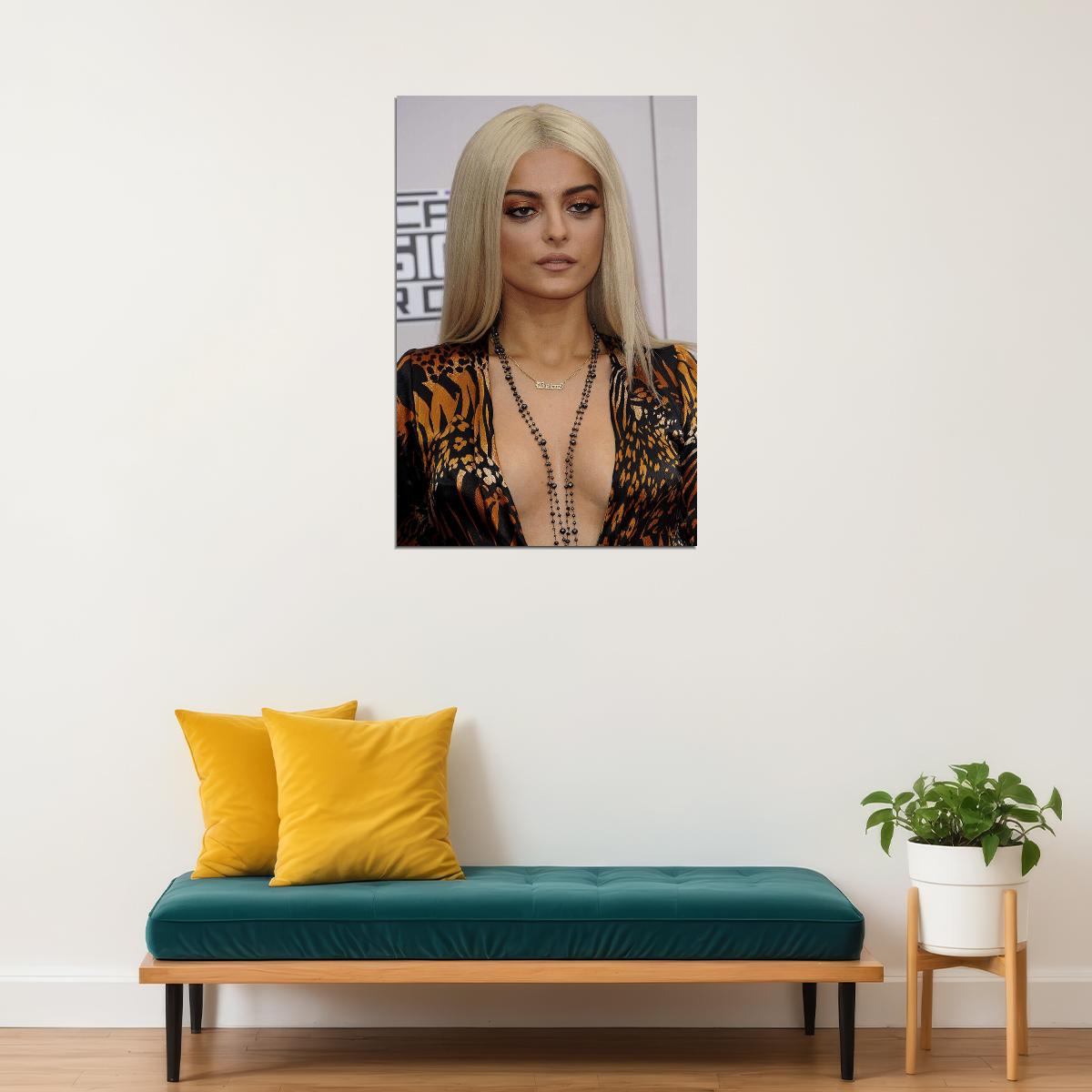 Bebe Rexha Musician Movie Actor Songwriter Poster Wall Art Print Home Wall Decor - xonomax