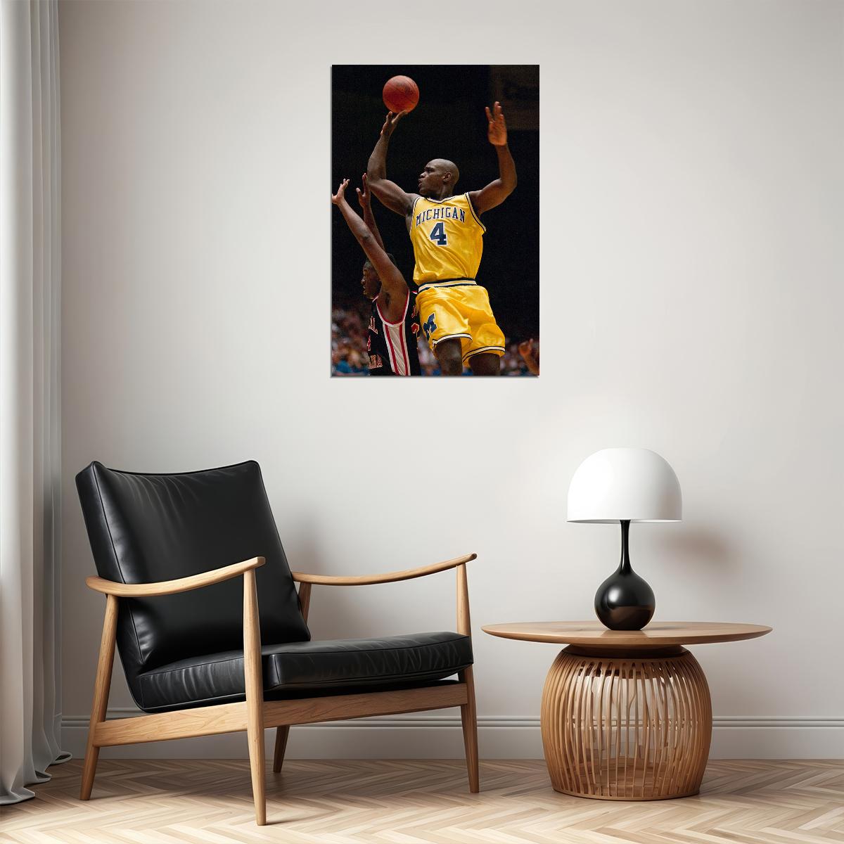 Chris Webber American Basketball Sports Poster Wall Art Print Home Wall Decor - xonomax
