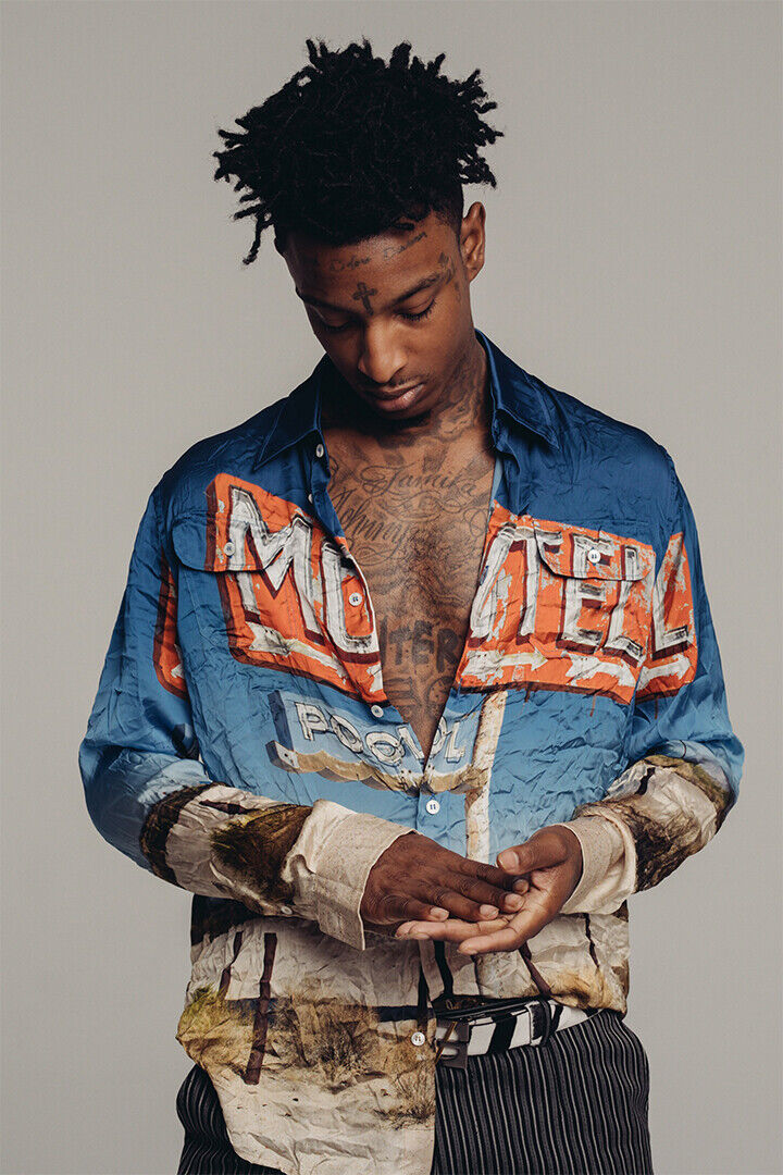 21 Savage Rap Music Songwriter Producer Poster Wall Art Print Home Wall Decor - xonomax