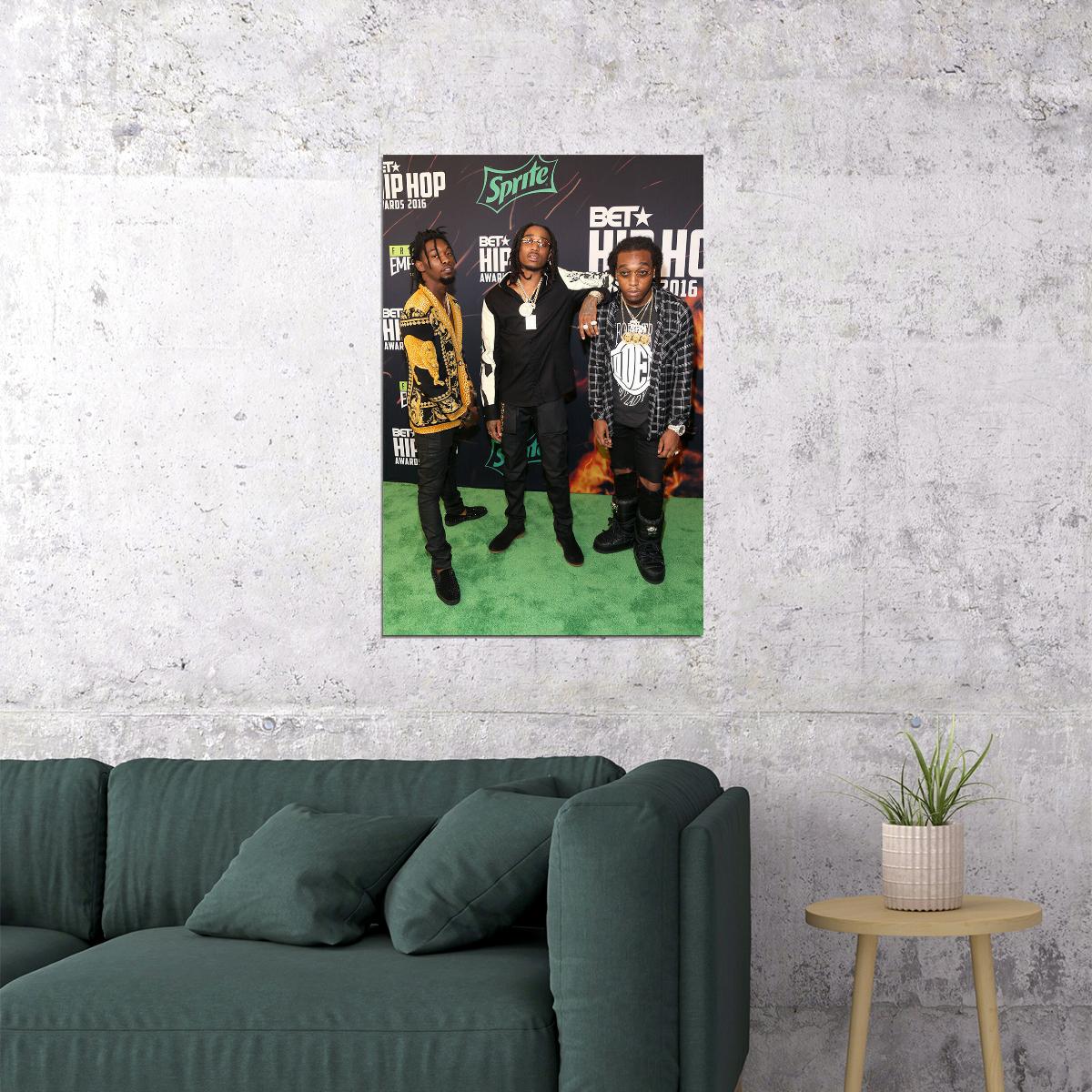 Migos American Music Band Rap Music Artist Poster Wall Art Print Home Wall Decor - xonomax