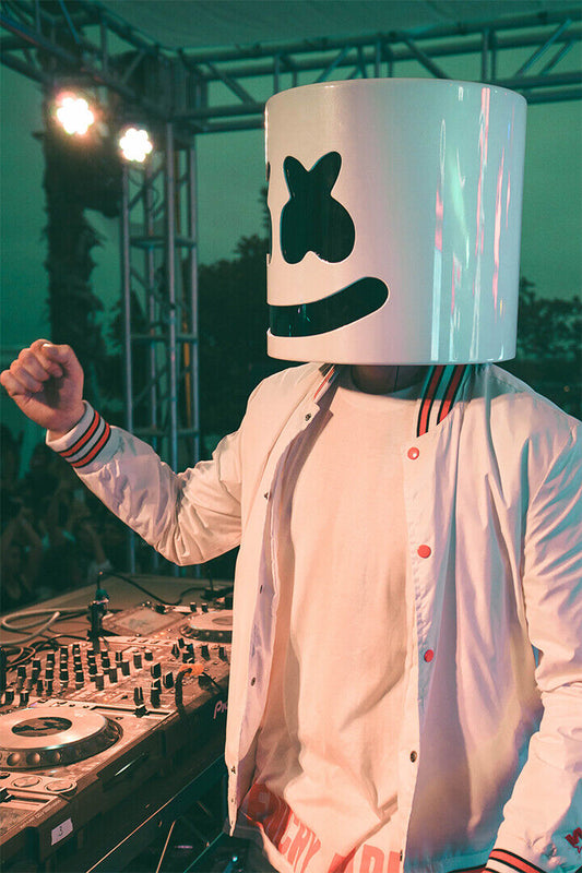 Marshmello Music Producer Stage Performer Artist Poster Wall Art Print Home Wall Decor - xonomax