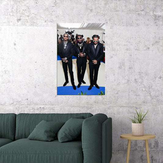 Migos American Music Band Stage Performer Poster Wall Art Print Home Wall Decor - xonomax